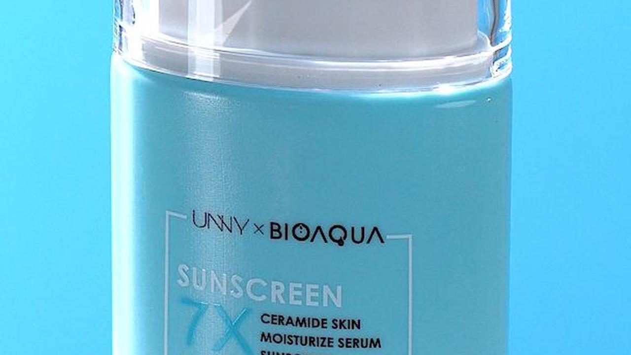 10. Bioaqua 7X Ceramide Skin Moisturize Serum Sunscreen SPF 50 PA++++<br>