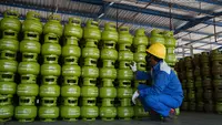 Pasokan gas LPG 3 Kilogram di SPBE Klatak Banyuwangi  Normal (Hermawan Arifianto/Liputan6.com)