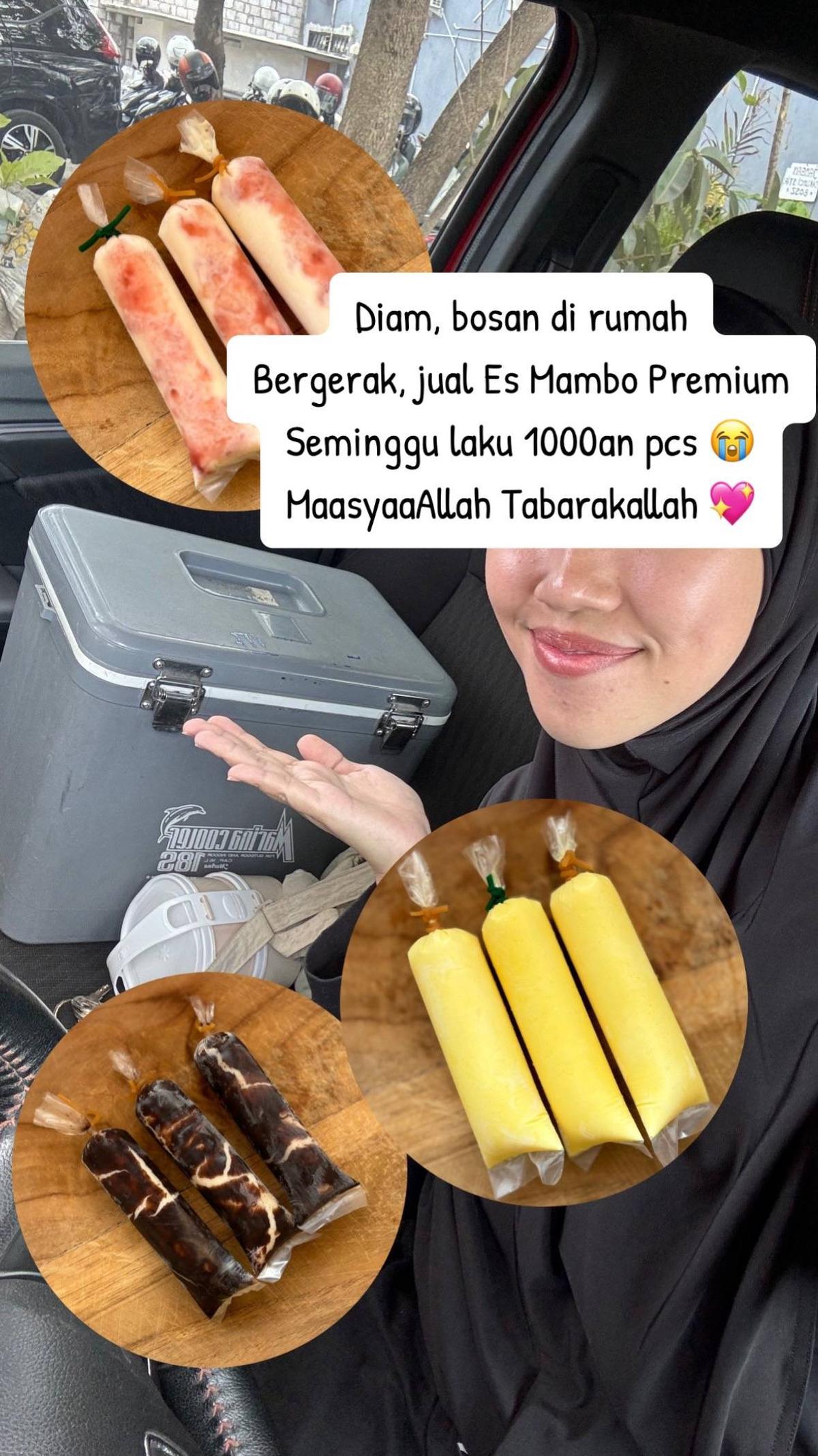 Terjual 1000 Lebih dalam Seminggu, Kisah Sukses Wanita Bikin Usaha Es Mambo Ini Curi Perhatian