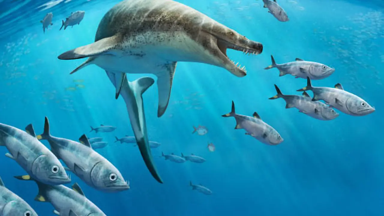ilustrasi mosasaurus