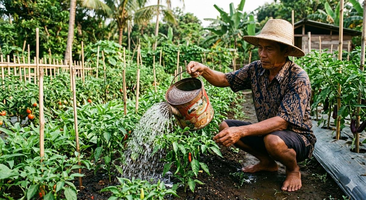 Barang Bekas Dapur yang Bisa Jadi Alat Penyiram Tanaman (Foto: Gemini AI)