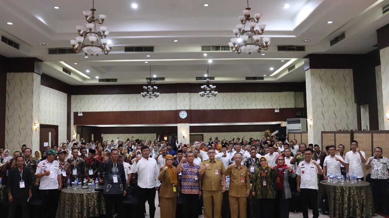 Aparatur desa antusias mengikuti pelatihan peningkatan kapasitas aparatur desa. (Istimewa)