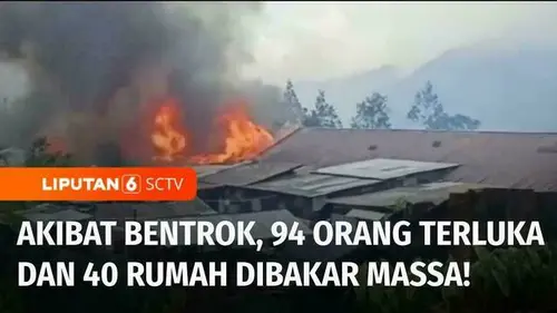 VIDEO: Berebut Suara, Dua Kelompok Pendukung Peserta Pilbup Puncak Jaya Bentrok