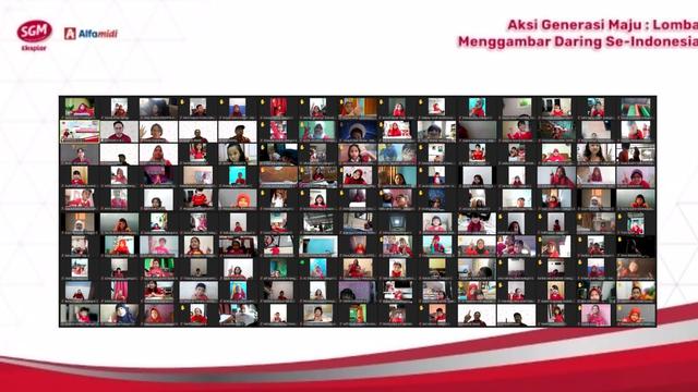 Ribuan anak ikut lomba menggambar