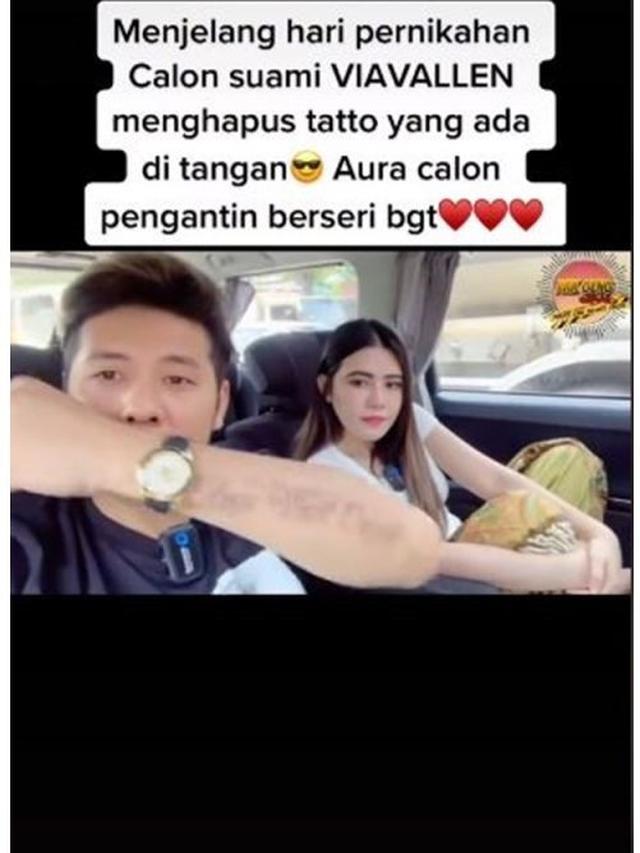 Chevra Yolandi dan Via Vallen saat membahas soal penghapusan tato. (Video via TikTok @aldhivallen)
