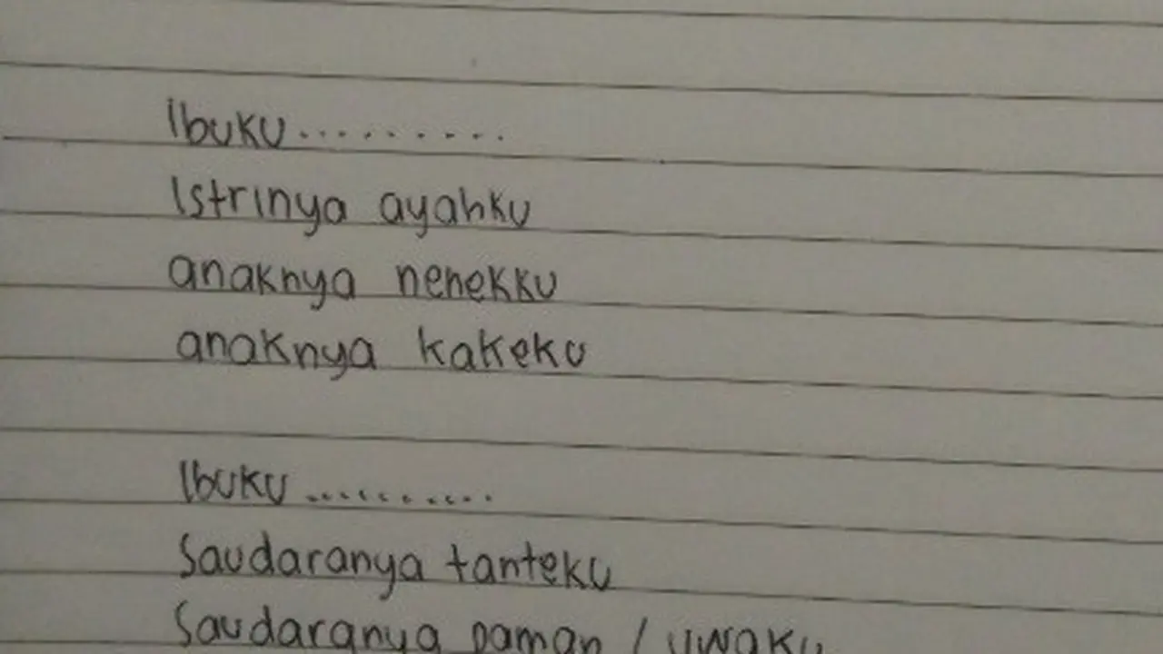 puisi viral buatan anak SD (Foto: Twitter/@ceriybam)