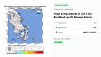 Gempa Hari Ini di Indonesia Rabu 30 April 2025 Menggetarkan Konawe Selatan, Sultra