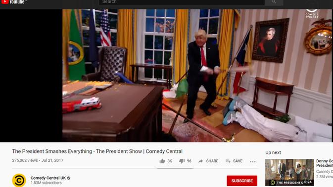 Cek Fakta Liputan6.com menelusuri klaim video Donald Trump mengamuk karena kalah pilpres