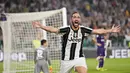 Penyerang Juventus, Gonzalo Higuain hingga pekan ke-9 telah mengoleksi enam gol untuk Si Nyonya Tua. (EPA/Alessandro Di Marco)