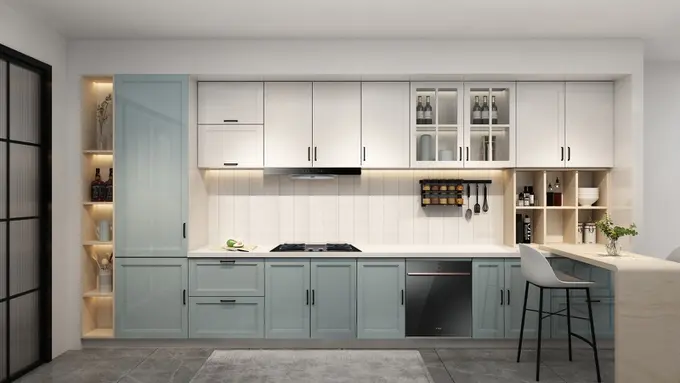 Dapur Estetik dengan Pilihan Kompor