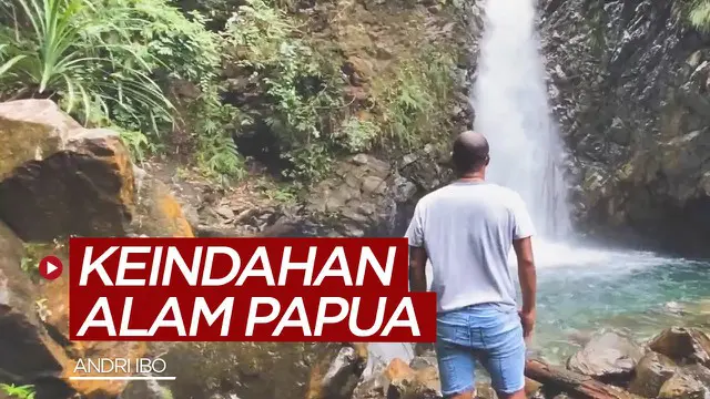 Berita video mantan bek Timnas Indonesia, Andri Ibo, memamerkan keindahan alam Papua, salah satunya air terjun Kampung Harapan di Sentani Timur.