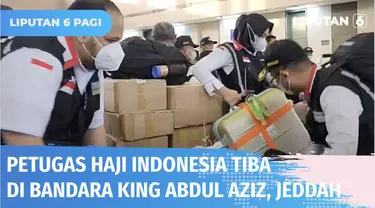 Para Petugas Haji Indonesia tiba di Bandara King Abdul Aziz, Jeddah, Arab Saudi pada Kamis (02/06) sore. Mereka merupakan petugas yang akan bertugas di daerah kerja Bandara Internasional Jeddah dan Madinah, serta petugas daerah kerja Madinah.