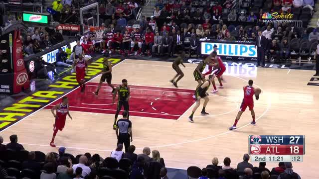 Berita video game recap NBA 2017-2018 antara Washington Wizards melawan Atalanta Hawks dengan skor 129-104.