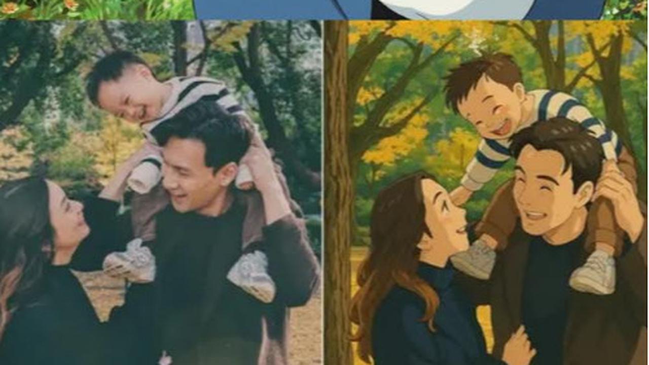 Ilustrasi penggunaan AI untuk menciptakan foto dengan tema ala Studio Ghibli