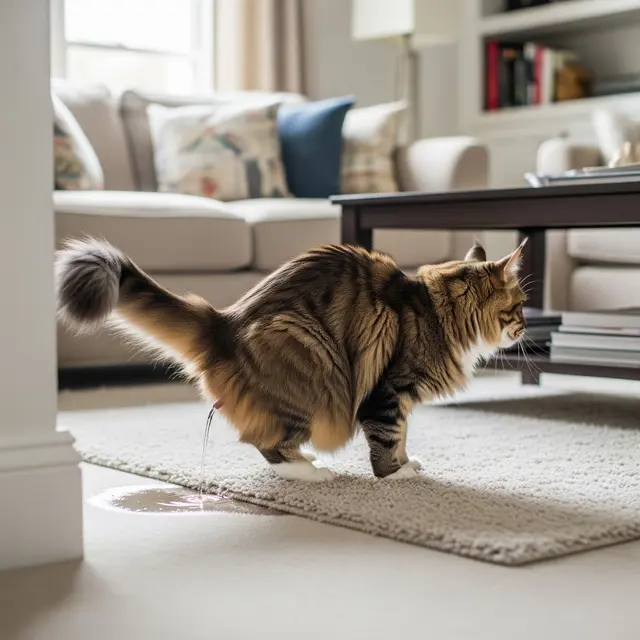 Kucing Pipis Sembarangan di Rumah (Gemini AI)