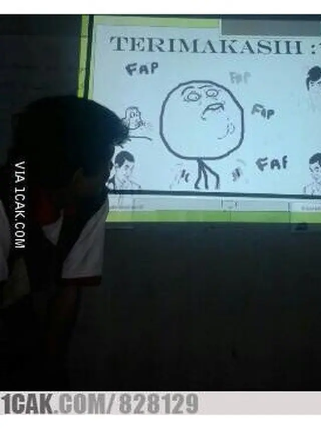 Potret Gambar Di-slide Akhir Presentasi Kelas Ini Bikin Malas Nanya