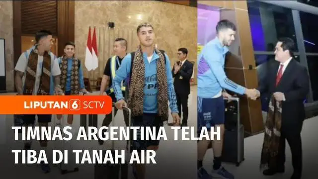 Jelang FIFA Matchday, rombongan tim nasional Argentina, Jumat malam (16/06) mendarat di Tanah Air. Dalam rombongan, tidak ada nama tiga bintang Argentina, termasuk Lionel Messi.