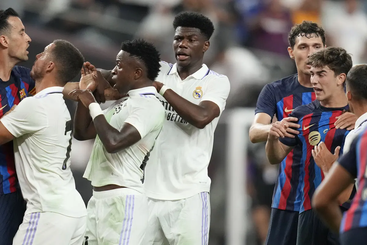 Foto: Gol Tunggal Raphinha Bawa Barcelona Menang atas Real Madrid di Laga El Clasico Pertama Musim 2022 / 2023