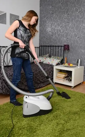 Bersihkan karpet rumah setiap hari dan kirim ke laundry setiap satu bulan sekali