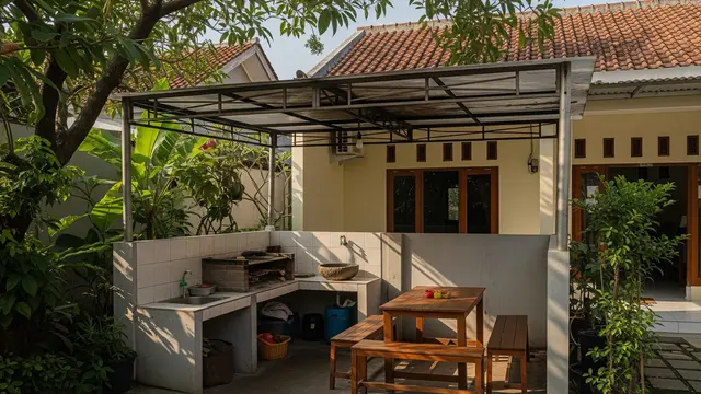 9 Ide Halaman Belakang untuk Aktivitas Memasak Saat Acara Keluarga, Praktis dan Estetik