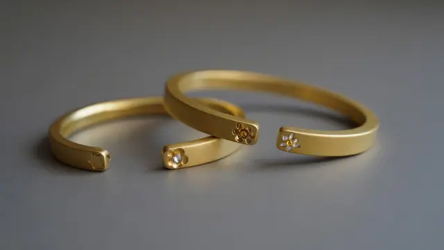 Model Gelang Emas 22 dan 24 Karat Terbaru Kekinian/Ilustrasi gambar oleh AI