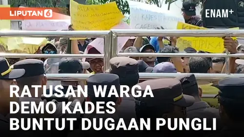 VIDEO: Diduga Pungli Sertifikat Tanah, Oknum Kades di Subang Didemo Ratusan Warga