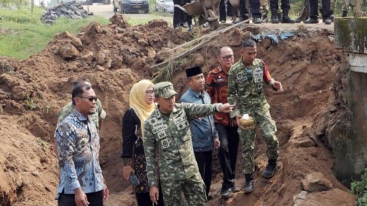 TNI Mulai Pembangunan Empat Jembatan Perintis Garuda di Lampung Selatan, Tingkatkan Konektivitas Warga