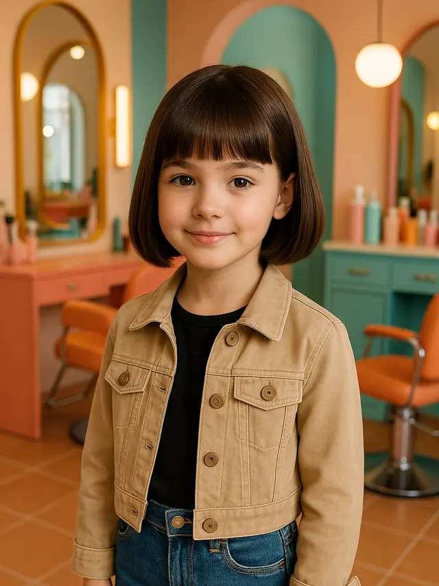 Model Rambut Sebahu Anak Perempuan yang Bagus