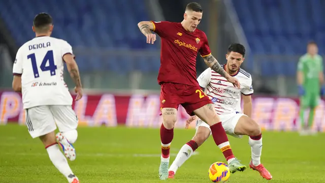 FOTO: Sergio Oliveira Bawa AS Roma Kalahkan Cagliari