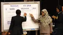 Proses penghitungan suara putaran ketiga pemilihan Ketua Dewan Perwakilan Daerah RI 2014-2019 yang berlangsung di Kompleks Parlemen gedung Nusantara V, Jakarta, (2/10/2014). (Liputan6.com/Helmi Fithriansyah)