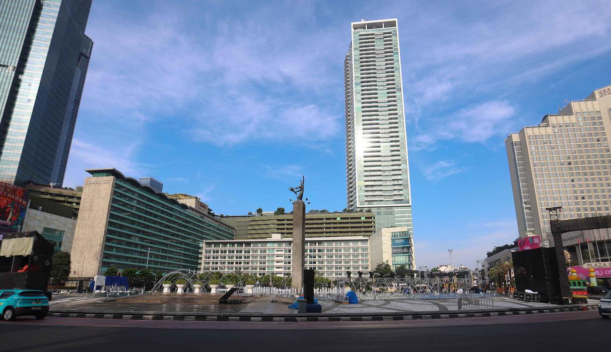 Suasana salah satu ruas jalan di Jakarta, Kamis (19/3/2026) pagi. (Kapanlagi.com/Budy Santoso)