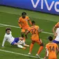 Striker Prancis Antoine Griezmann gagal selesaikan peluang emas di depan gawang Belanda pada laga kedua grup D Euro 2024 (AP)