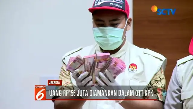 KPK amankan barang bukti berupa uang sebesar Rp 156 juta dalam OTT Ketum PPP Romahurmuziy.