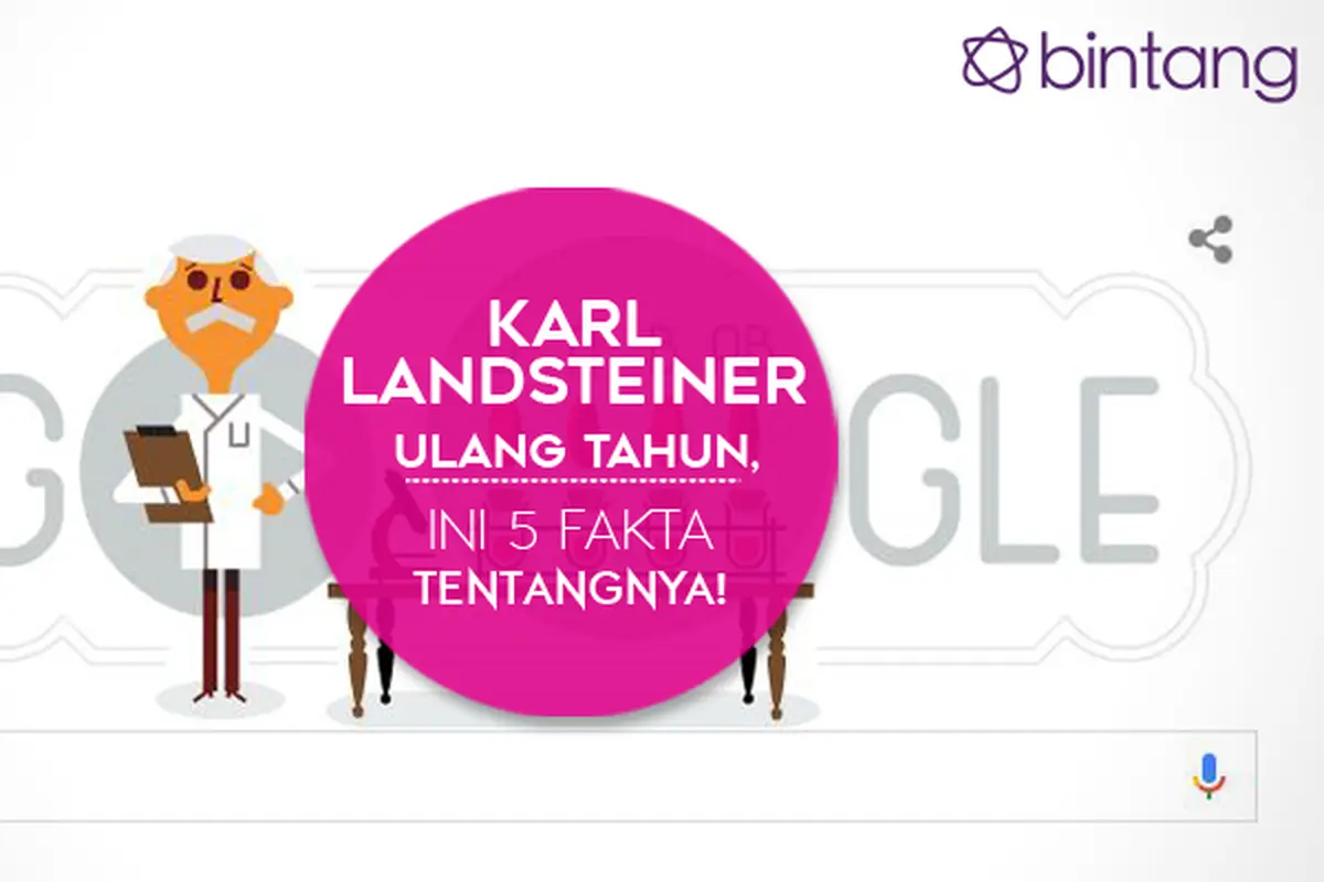 Karl Landsteiner Ulang Tahun, Ini 5 Fakta Tentangnya!