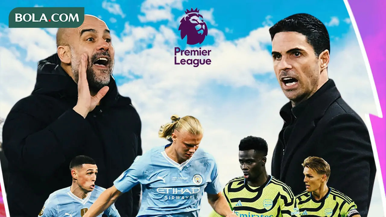 Liga Inggris - Man City Vs Arsenal - Ilustrasi Duel