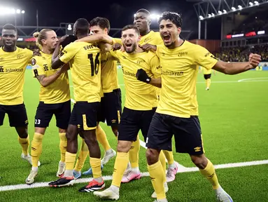AS Roma harus menelan kekalahan di markas IF Elfsborg, Jumat (4/10/2024) dini hari WIB. Dalam laga matchday 2 League Phase Liga Europa 2024/2025 ini, Roma menyerah dengan skor 0-1. (Bjorn Larsson Rosvall/TT News Agency via AP)