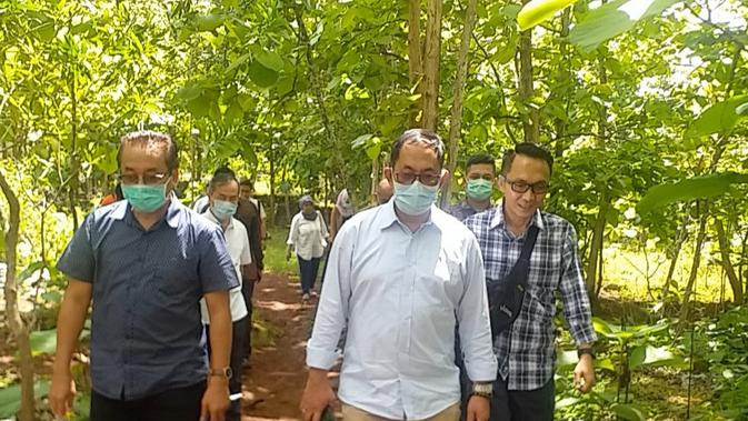 Direktur Pengolahan dan Pemasaran Hasil Tanaman Pangan, Kementan, Gatut Sumbogodjati  di Gunung Kidul, Jawa Tengah. Dok Kementan
