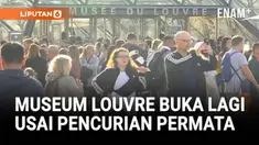 Museum Louvre kembali dibuka untuk publik setelah pencurian delapan permata mahkota Prancis senilai lebih dari 100 juta dolar. Pemerintah Prancis menegaskan penyelidikan penuh atas insiden ini, sementara Galeri Apollo masih ditutup untuk umum.