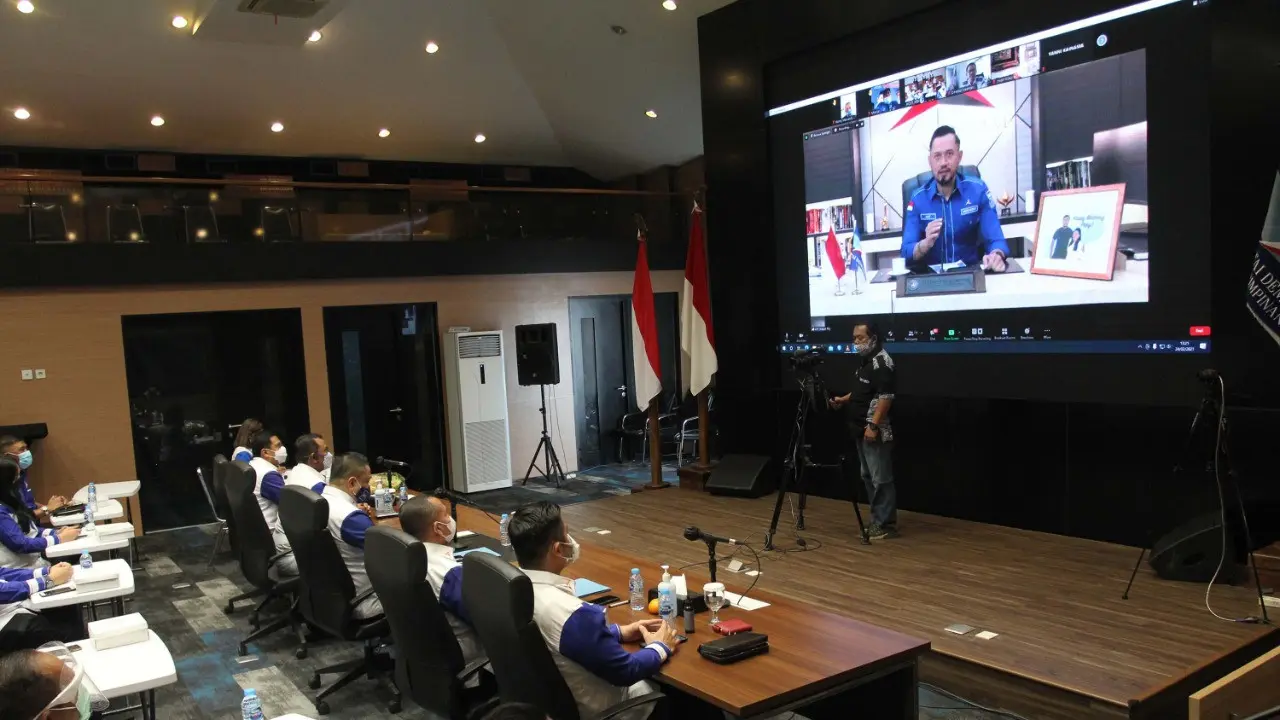 AHY saat Webinar Bersama DPP IMDI