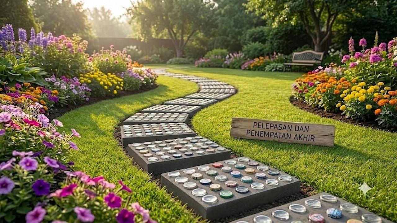 Cara Membuat Batu Pijakan Taman dari Botol Plastik Bekas, Wujudkan Taman Impian