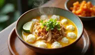 Resep Bubur Kuah Opor yang Gurih dan Menghangatkan