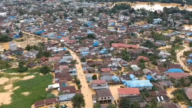 Banjir di Hulu Sungai Tengah pada tahun 2021 silam