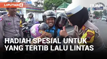 Unik! Pengendara yang Tertib Lalu Linta Bakal Dapat Hadiah Spesial