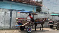 Pemerintah Daerah (Pemda) Garut, Jawa Barat memberikan kompensasi bagi 81 kusir delman yang beroperasi di sepanjang jalur mudik nasional Limbangan – Malangbong, terhitung selama sepekan lebaran Idul Fitri 1444 H/2023. (Liputan6.com/Jayadi Supriadin)