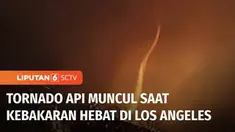 Di tengah kebakaran hebat yang melanda Los Angeles, California, Amerika Serikat, muncul fenomena alam langkah berupa tornado api.