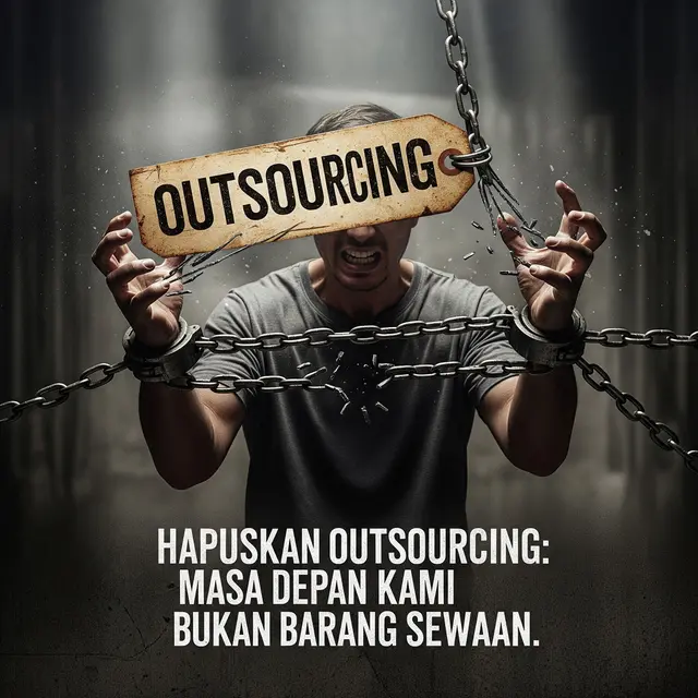 Contoh Poster Hari Buruh (Image by Gemini AI)