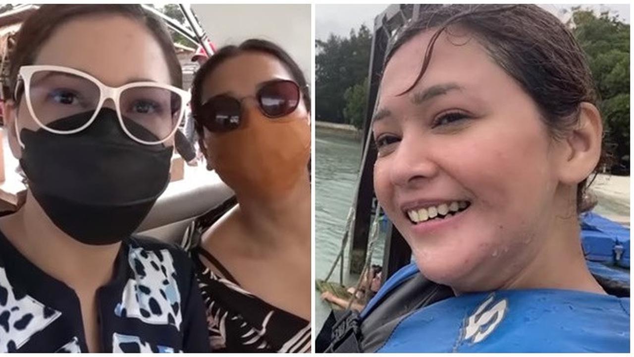 6 Momen Maia Estianty Liburan Bareng Mey Chan dan Richard Kyle, Kehujanan di Tengah Laut