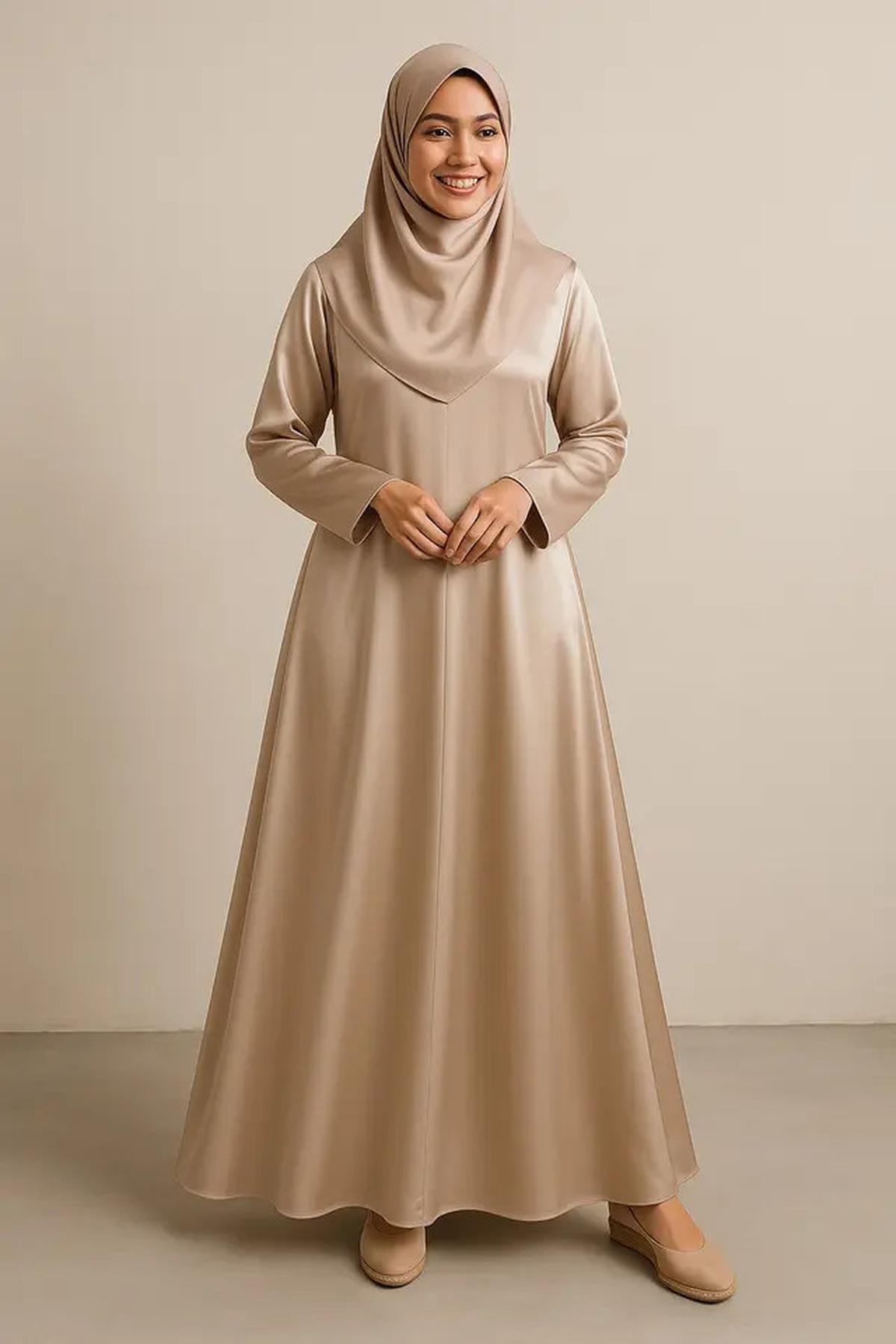 8 Model Gamis Syari Bahan Jatuh Enggak Bikin Gerah, Stylish untuk Berbagai Acara di 2025