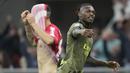 AC Milan berhasil meraih kemenangan besar saat menjamu Monza pada laga pekan ke-11 Liga Italia yang berlangsung di San Siro, Sabtu (22/10/2022) malam WIB. (AP/Luca Bruno)