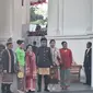 Ketua Umum PDI Perjuangan (PDIP) Megawati Soekarnoputri datang ke HUT ke-78 Kemerdekaan RI dengan menggenakan kebaya merah. (Lizsa Egeham)